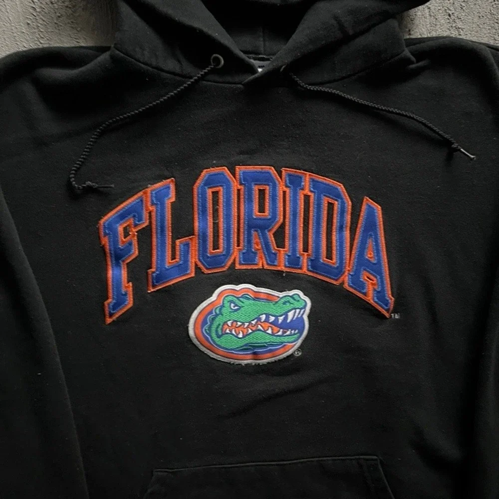 Vintage Florida Gators Hoodie Large Black 2000s Champion - Picture 3 of 9